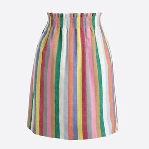 J. Crew Factory Sidewalk Skirt-Pastel Stripes